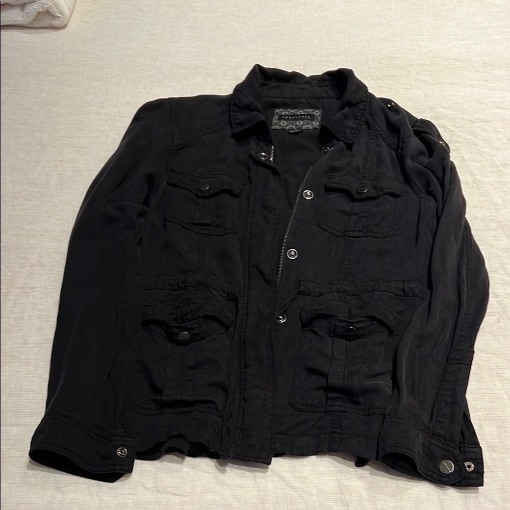 Sanctuary Black Utility Jacket Casual Style
